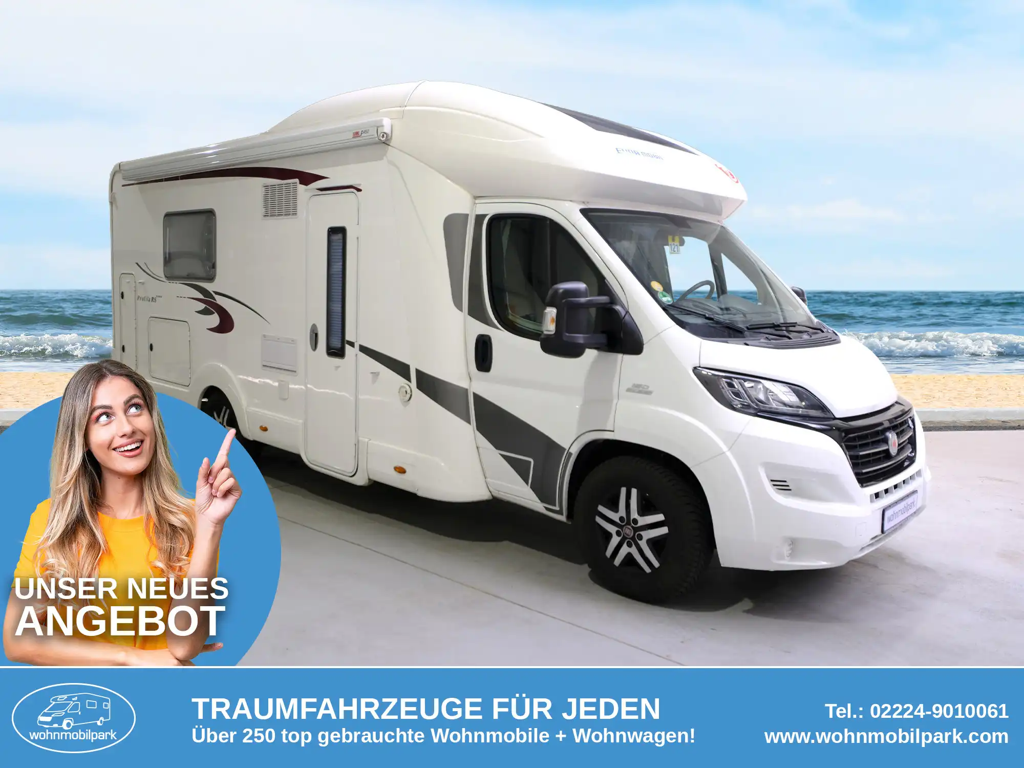 EURAMOBIL Profila RS T 730 EB Teilintegrierter gebraucht kaufen in Bad Honnef